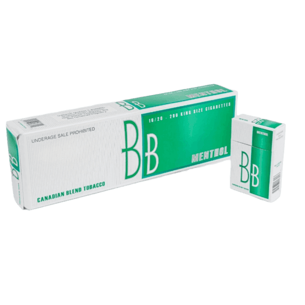BB Menthol cigarette carton